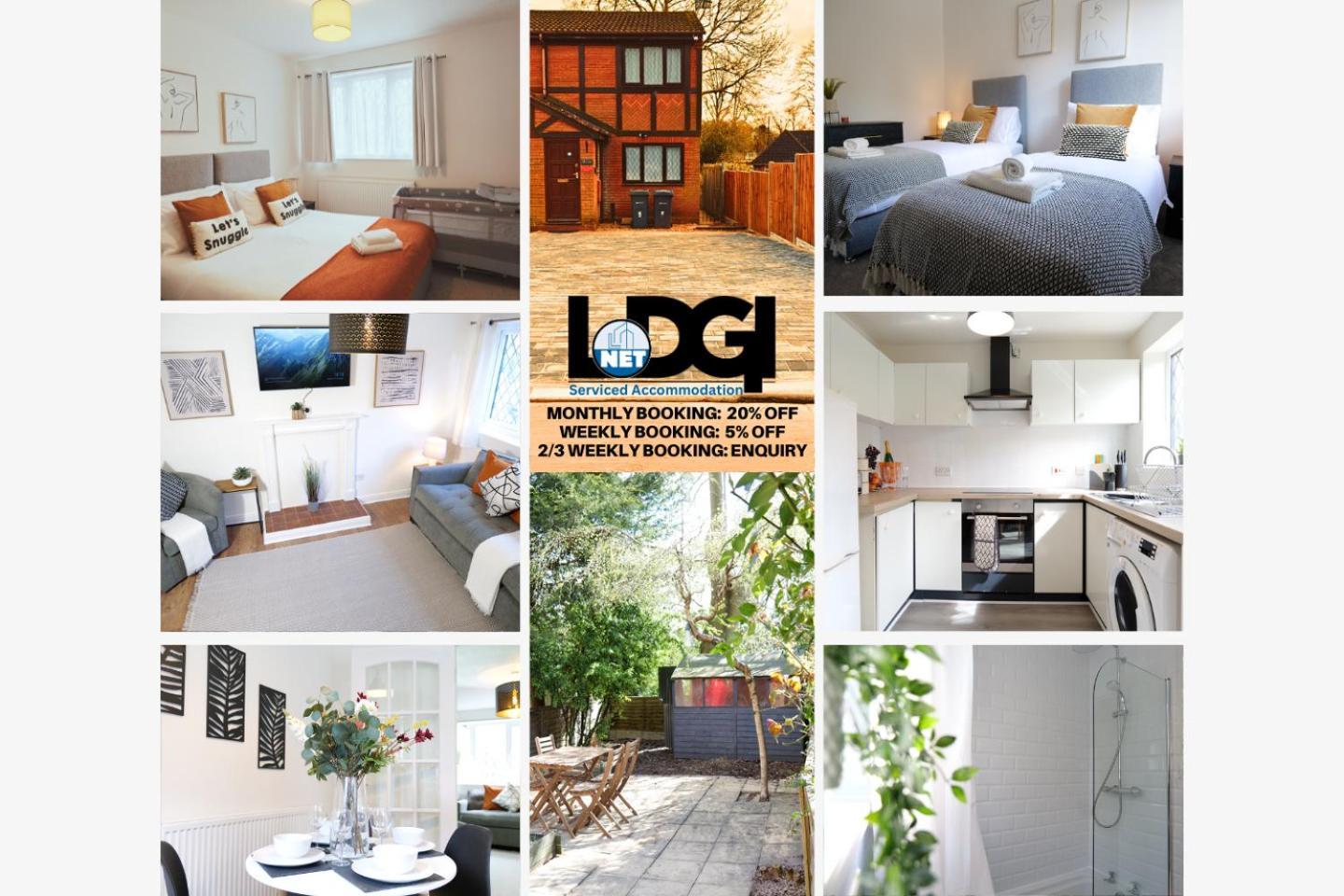 Modern Spark Home With Parking, Garden, Wi-Fi 伯明翰 外观 照片